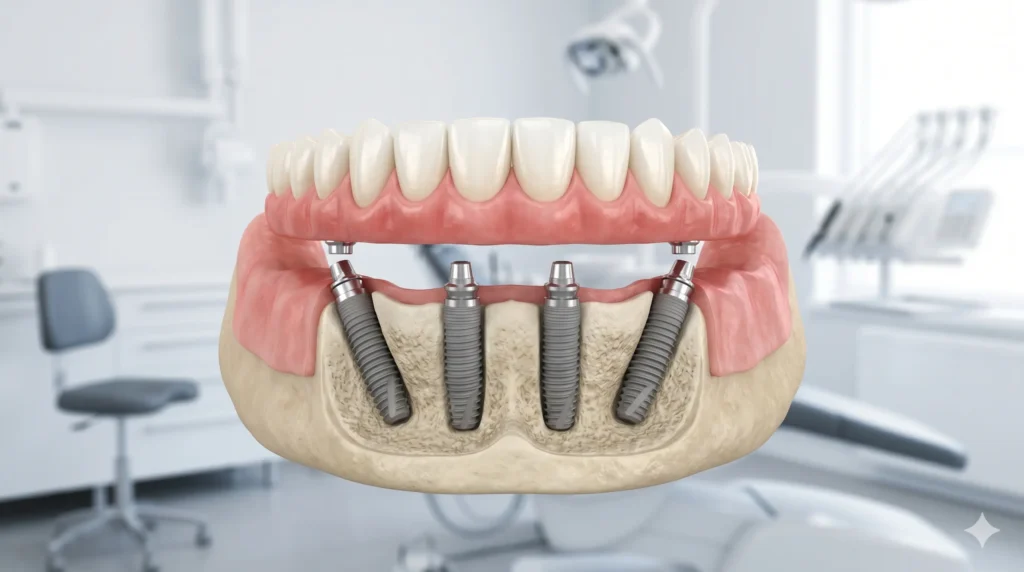 Teeth in a Day: How All-on-4 Dental Implants Work in Plainfield
